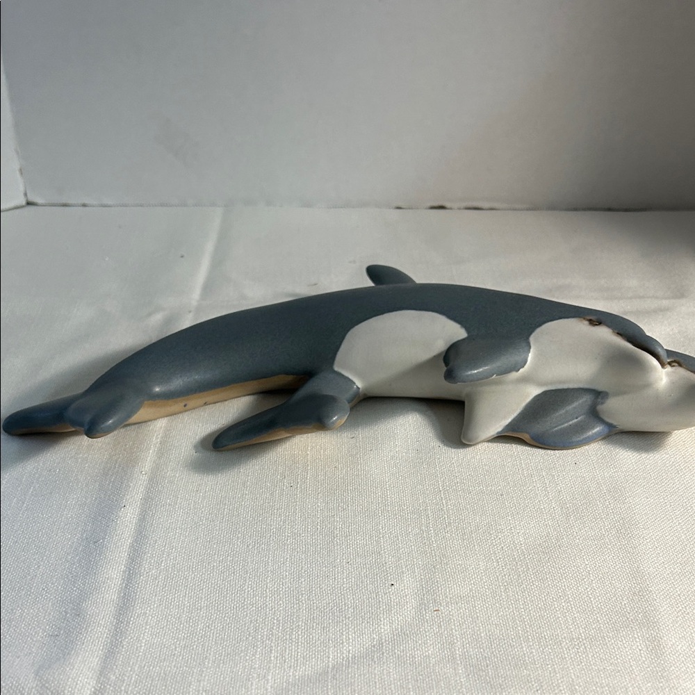 Vintage Rare Gray Dolphin Wall Decor signed - Picture 2 of 4